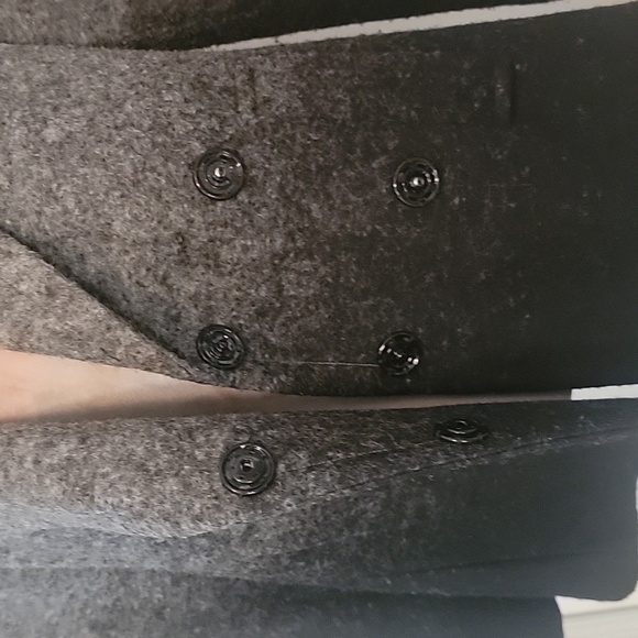 Armani Exchange Ombre Black /Gray Wool Pea Coat, Size S, Excellent Condition - Picture 6 of 15